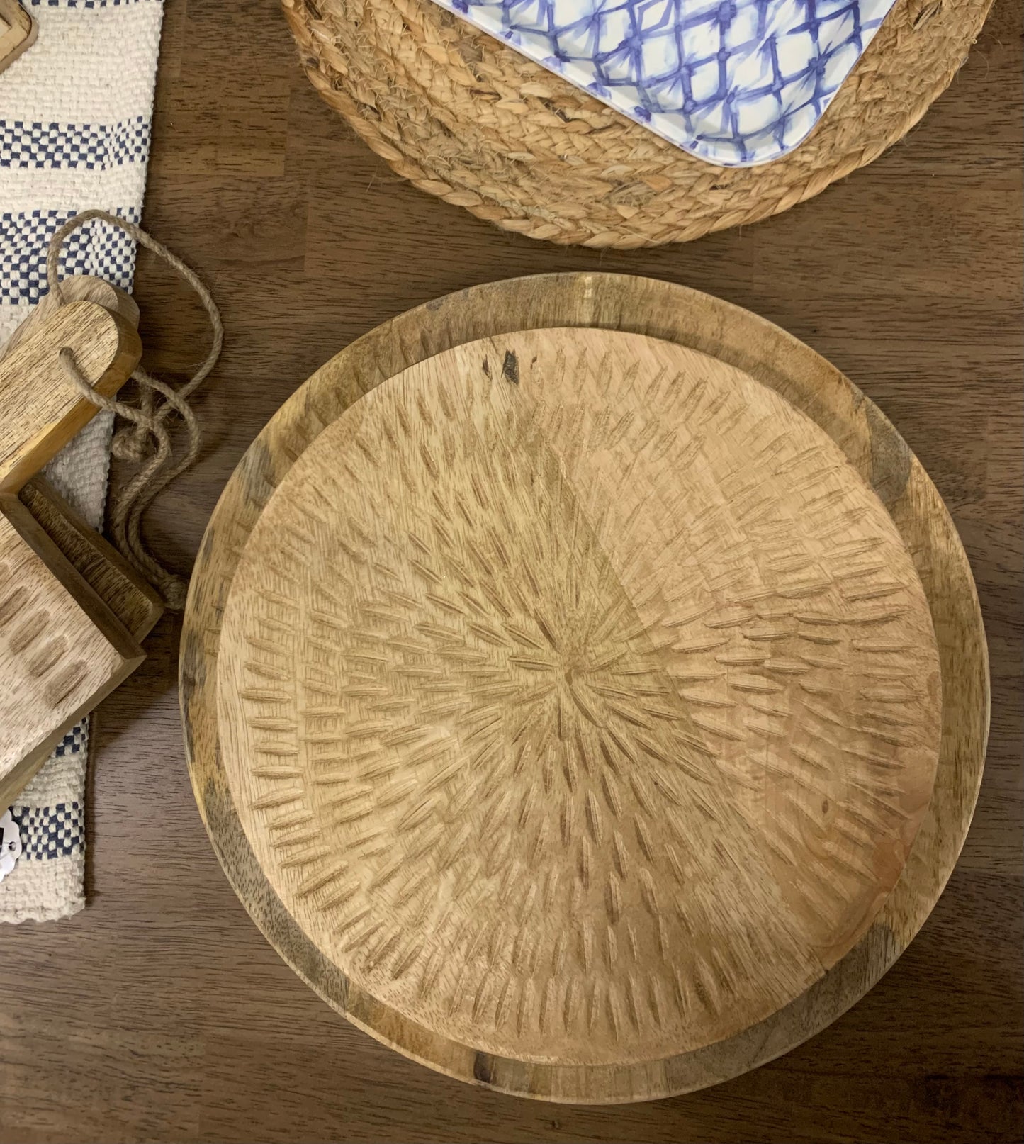 Mango Wood Decorative Plate