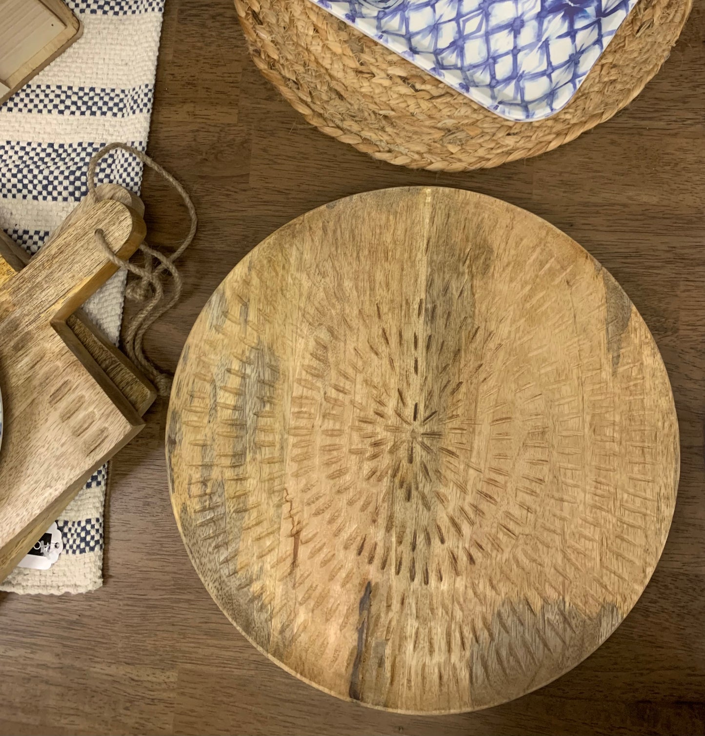 Mango Wood Decorative Plate