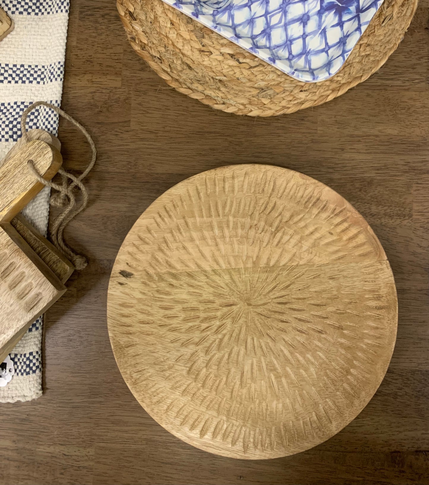 Mango Wood Decorative Plate