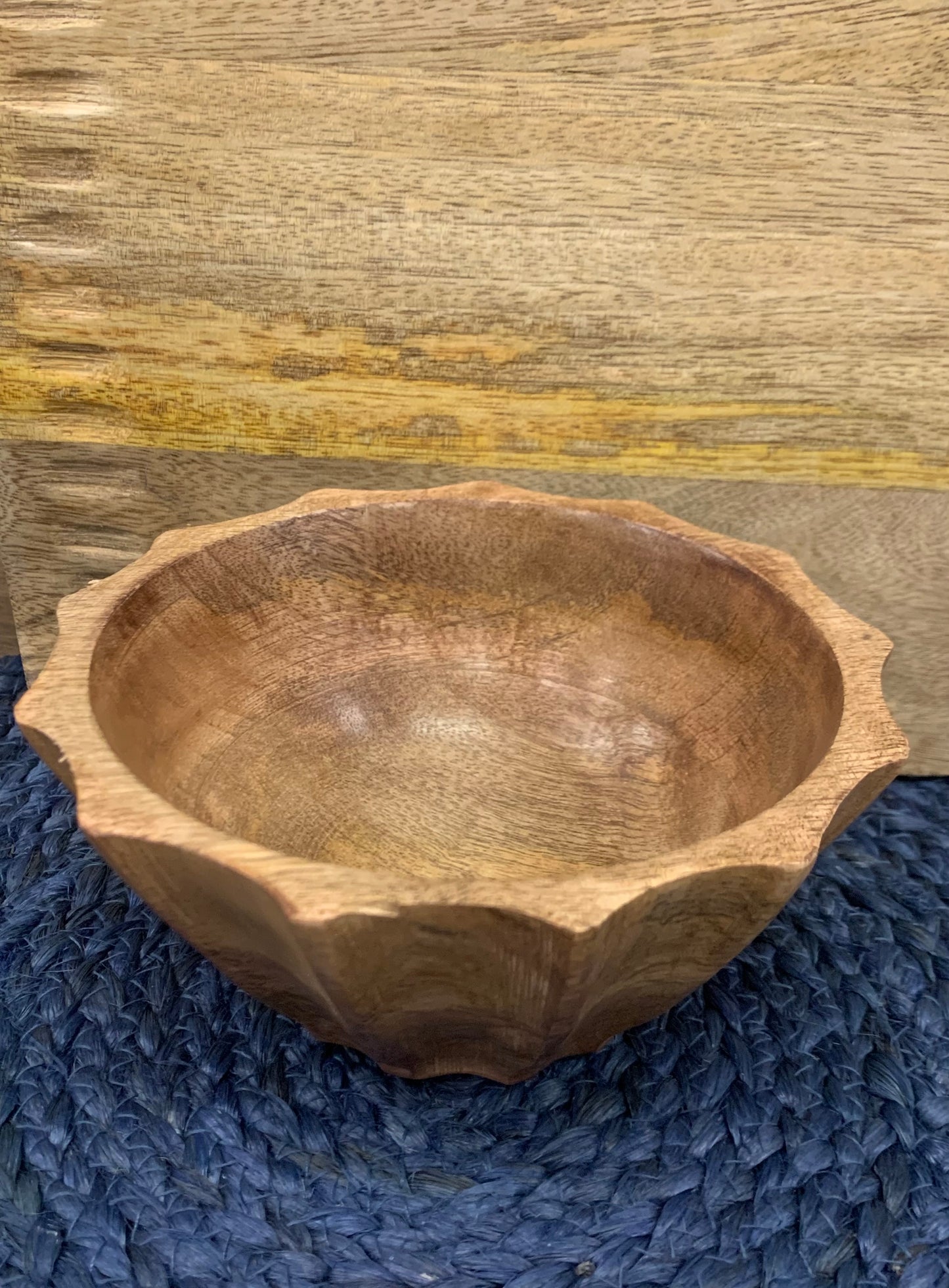 Medium Wood Decorative Bowl