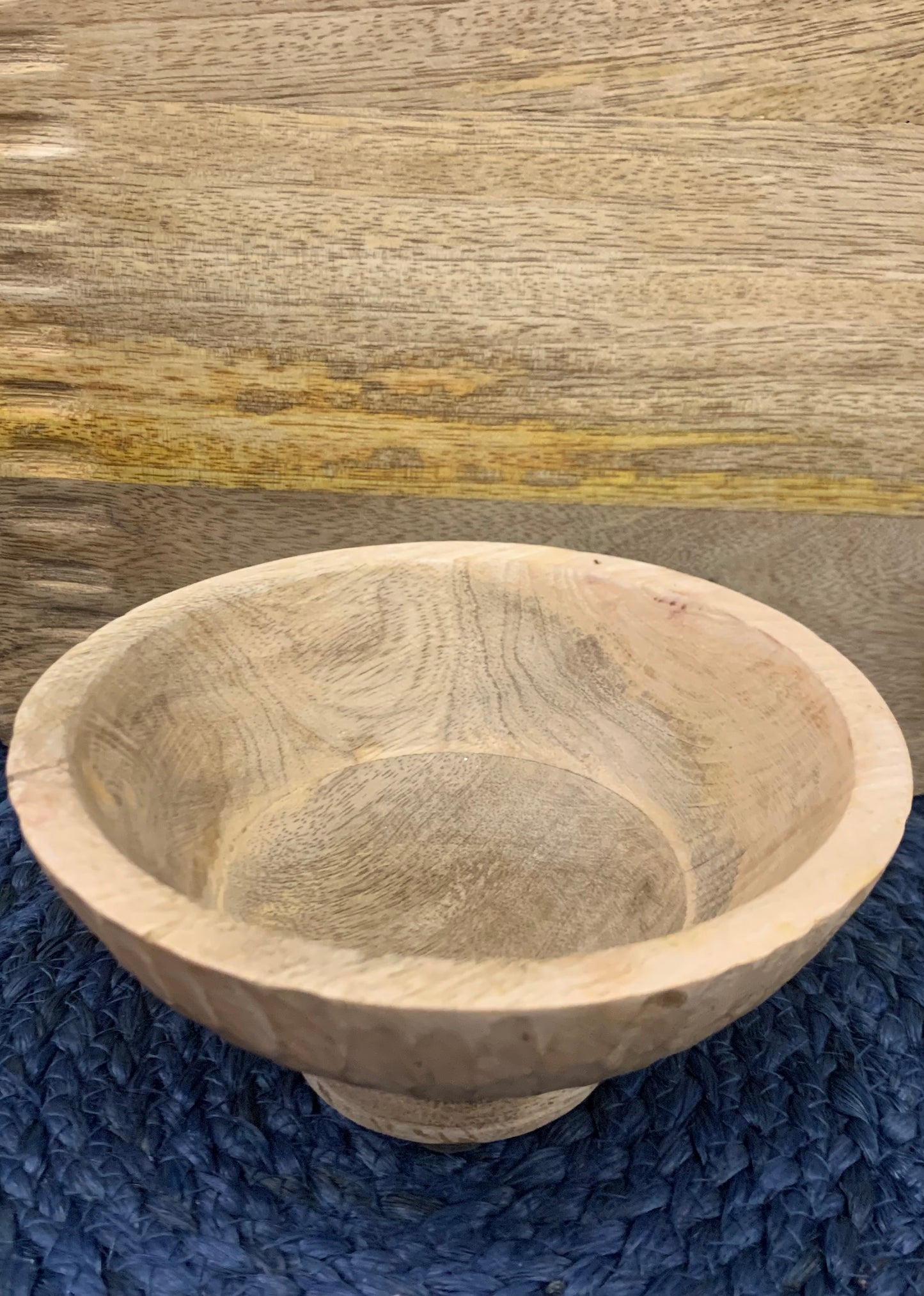 Light Wood Decorative Bowl