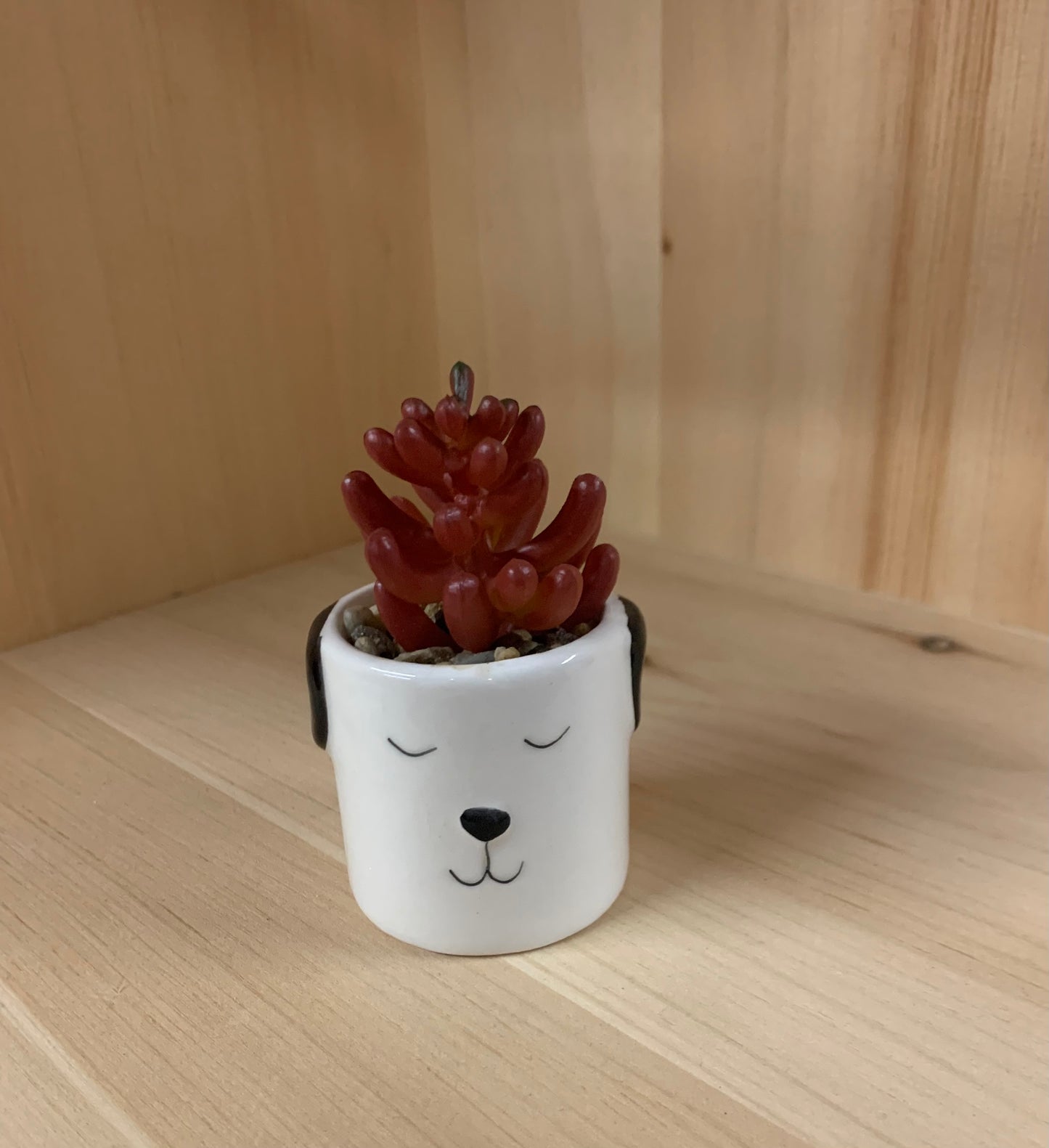 Animal Planter Pot with Faux Succulent